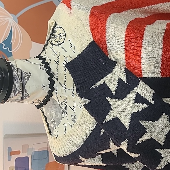 Pink Lily Stars and Stripes Sweater - Navy, Red, and Cream - Picture 5 of 9